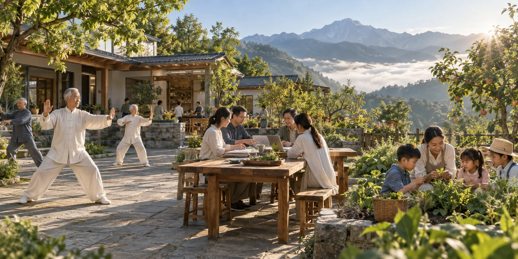 旅居场景示意,非福建泉州聚龙小镇寓米旅居公寓实拍